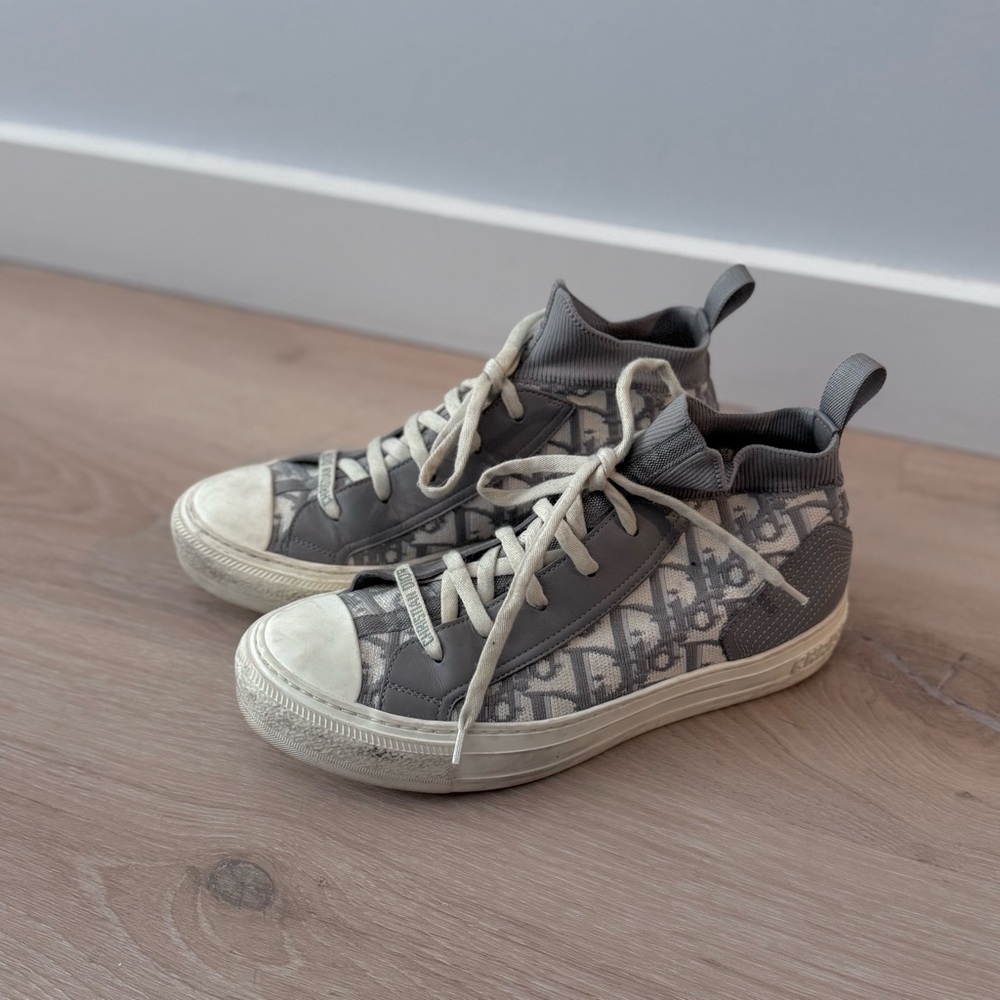 Dior Gray High Top Sneakers - Picture 6 of 7